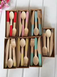 Natural Wood Cutlery Set