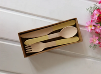 Natural Wood Cutlery Set
